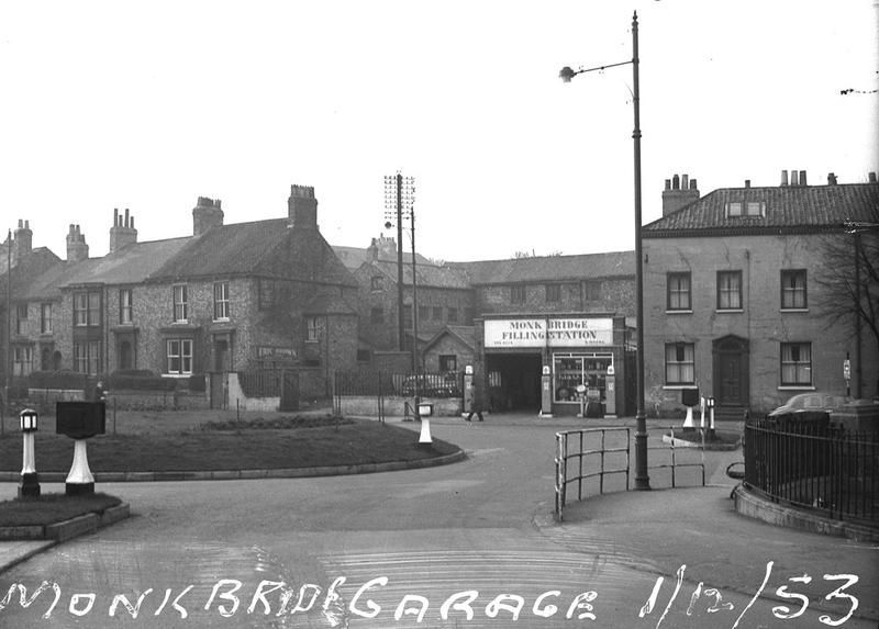 Monk Bridge Filling Station, 1 December 1953.