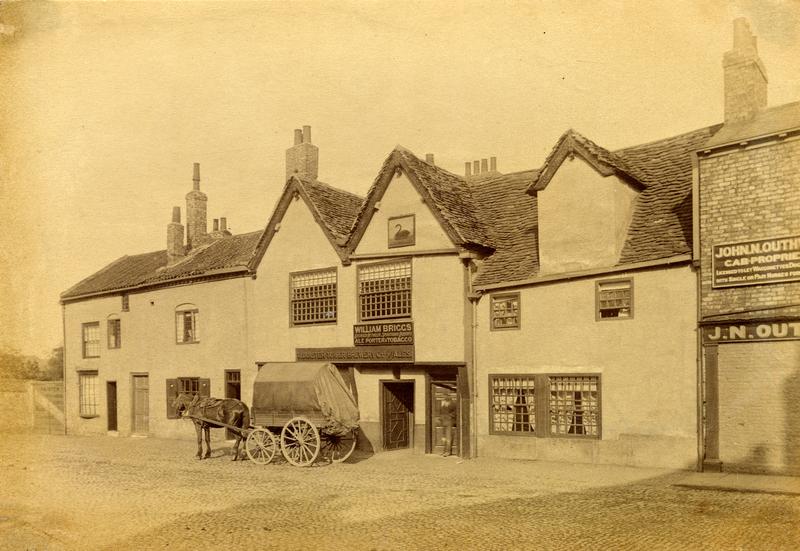 The Black Swan Inn on Peasholme Green, 1880s.