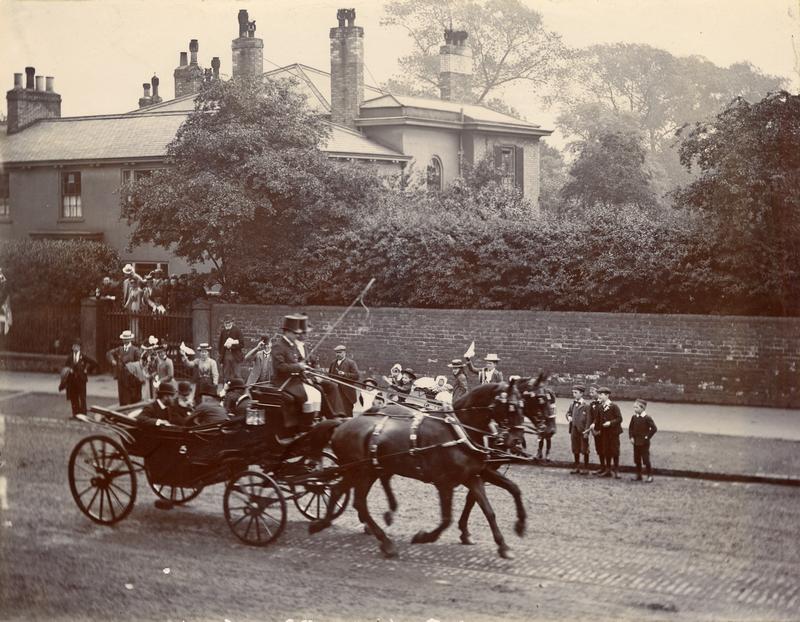 Part of the procession for the visit of Duke and Duchess of York in 1892.