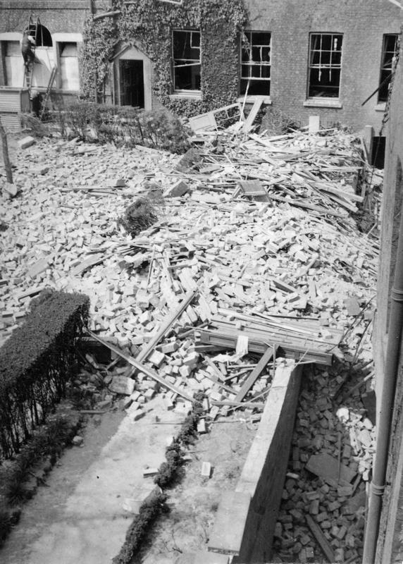 Damage to the Bar Convent from Baedeker Air Raid, April 1942.