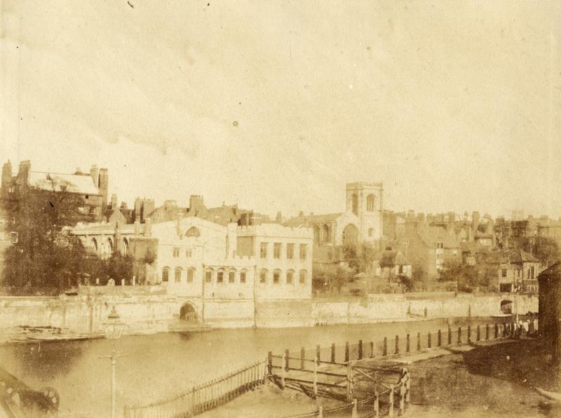 The Guildhall and a general view of the city from North Street, 1853.