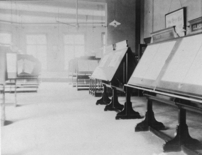 The Newspaper Room at Clifford Street Public Library, 1900s.
