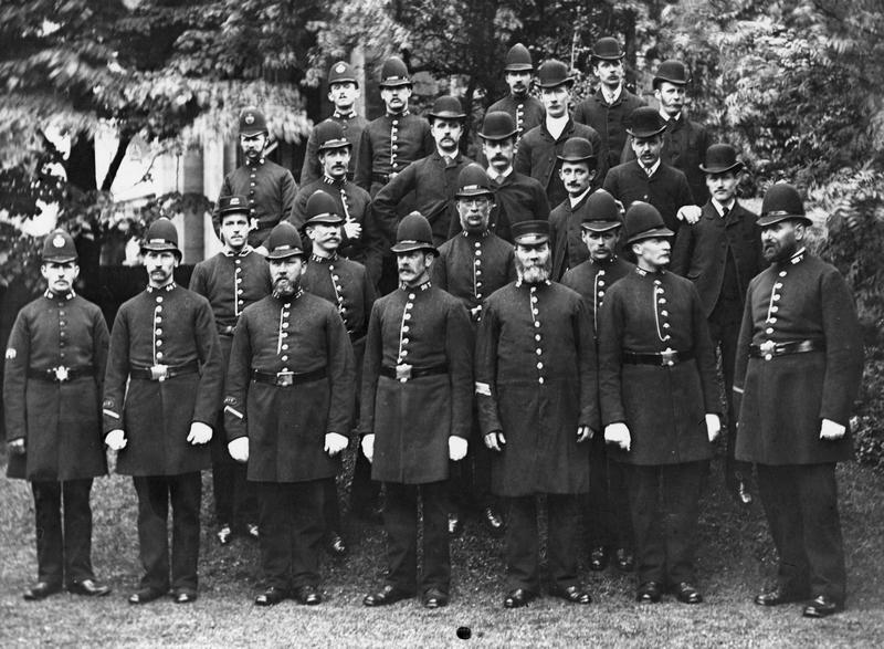York police officers, c.1870.