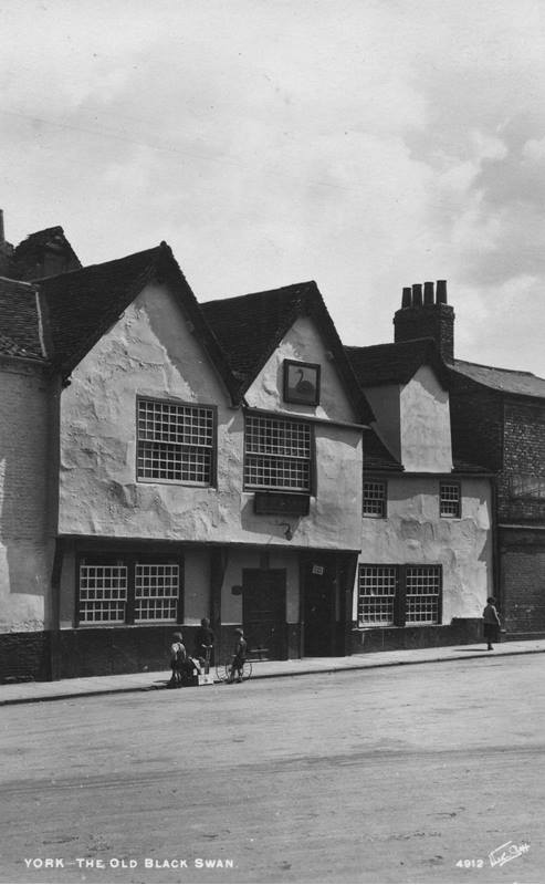 'York - The Old Black Swan' photographed by Walter Scott, c.1910