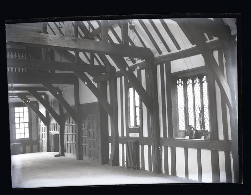 Unidentified room in a half-timber building, c.1900