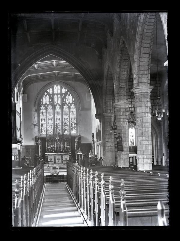 Interior of an unidentified church, c.1900
